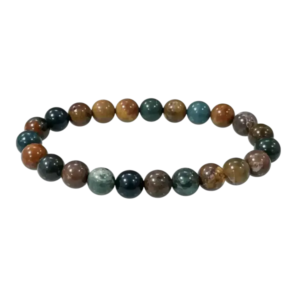 Bracelets - Ocean jasper A 8mm pearls bracelet - ARABESK