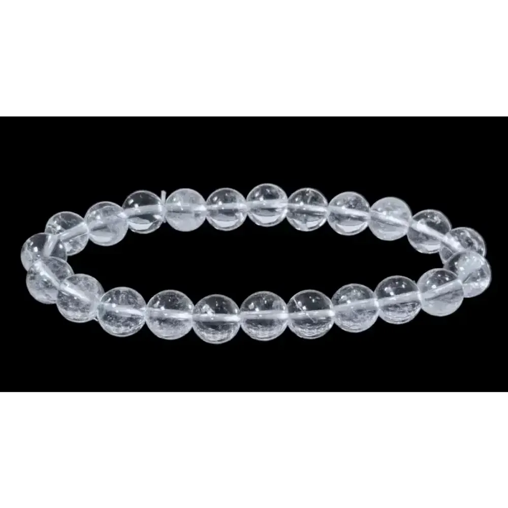 Bracelets - Bracelet Cristal de roche A perles 8mm - ARABESK
