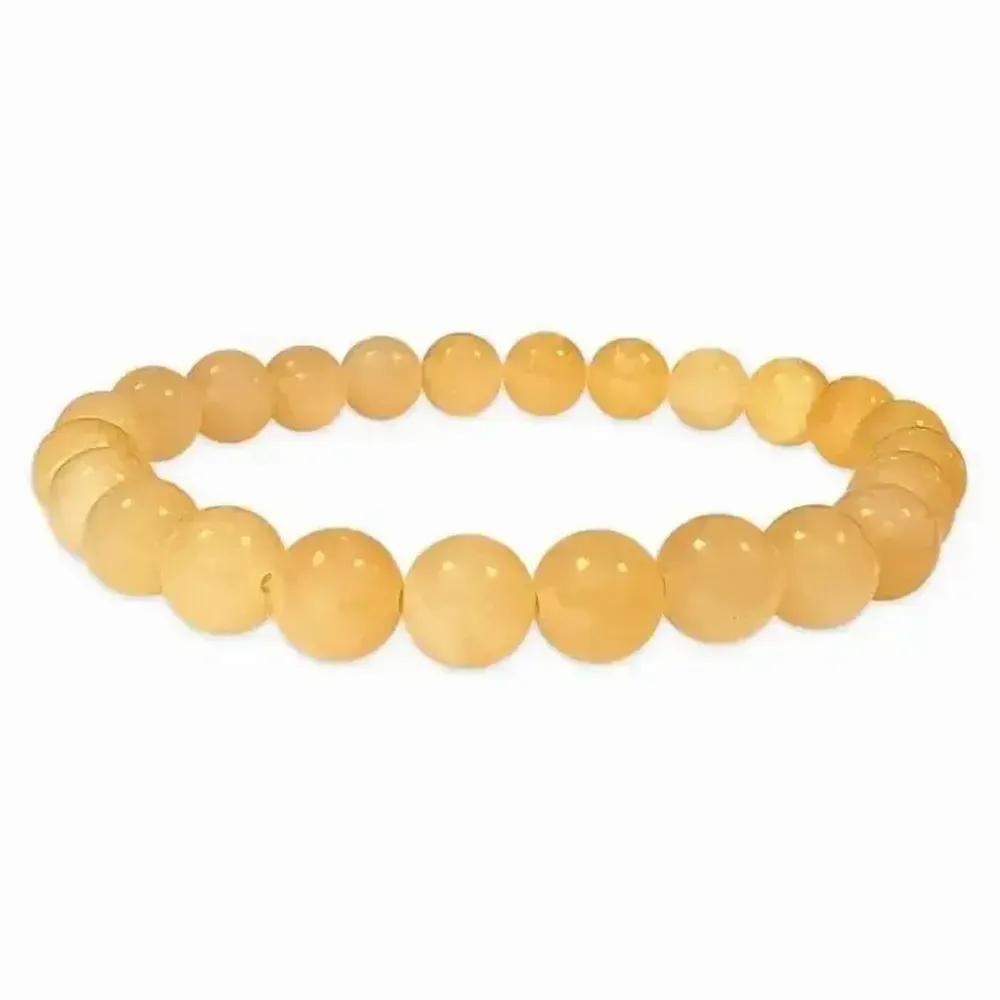 Bracelets - Bracelet Calcite Orange A perles 8mm - ARABESK
