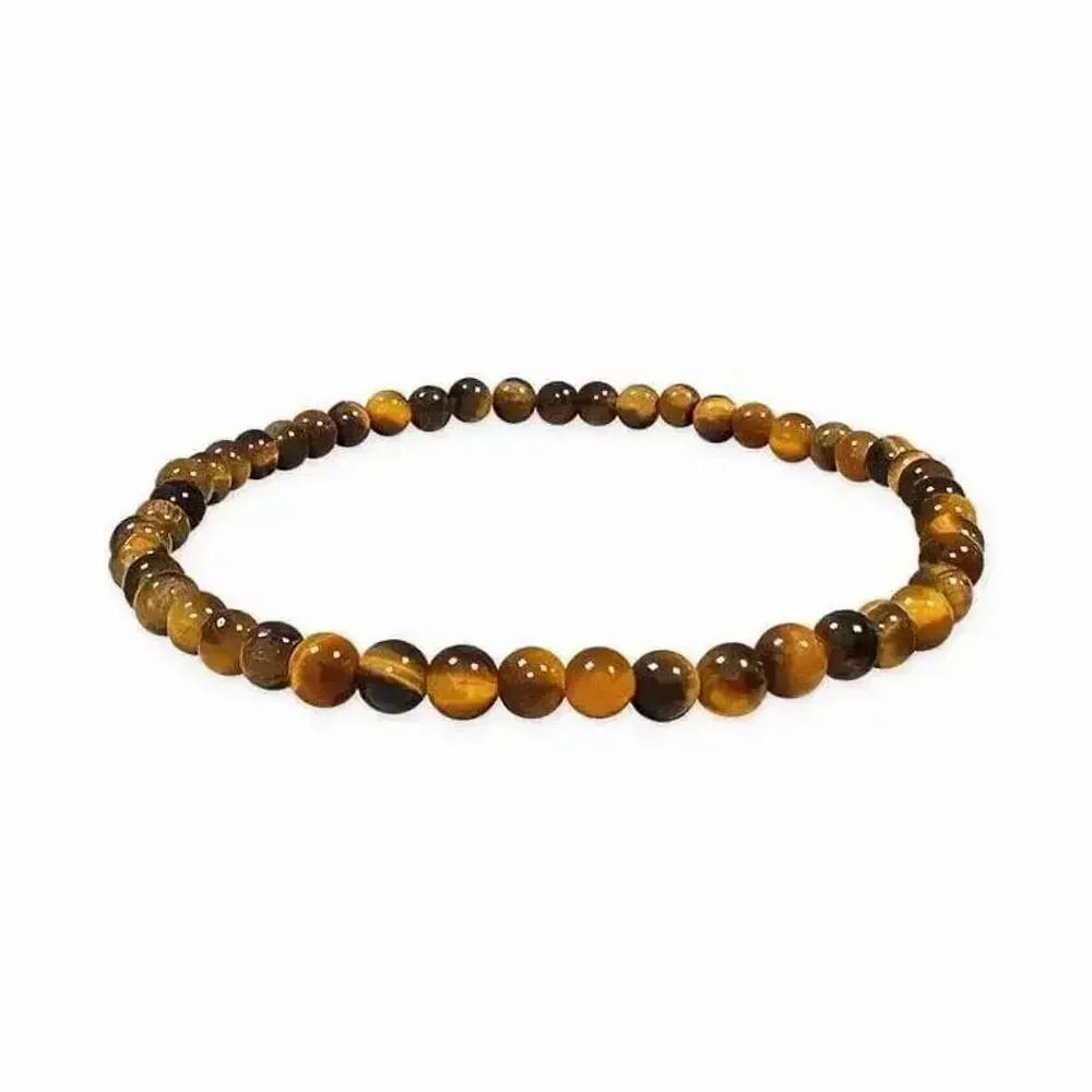 Bracelets - Tiger Eye Bracelet A 4mm beads - ARABESK