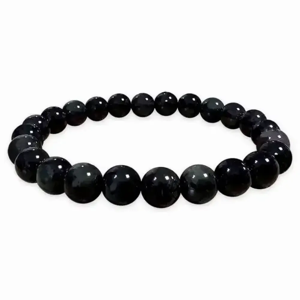 Bracelets - Bracelet perles Obsidienne Œil Céleste Rainbow A 7-8mm - ARABESK