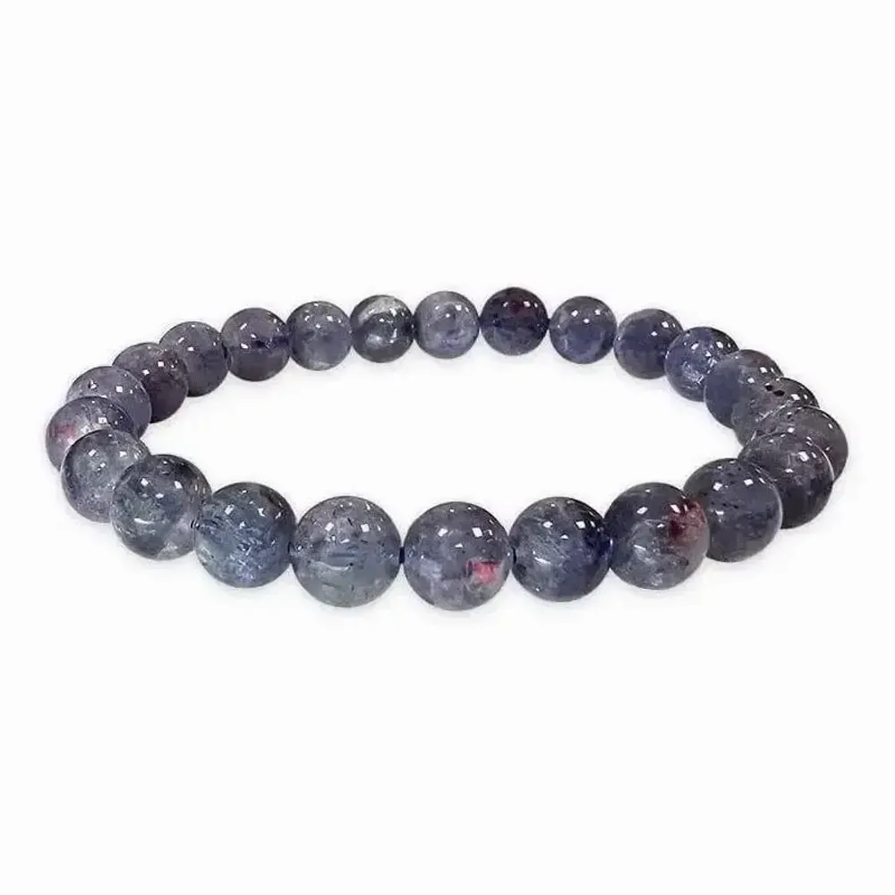 Bracelets - Bracelet Cordierite Lolite AAA beads 6.5-7.5mm - ARABESK