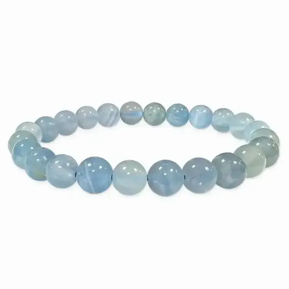 Bracelets - Bracelet Calcite Bleue AAA perles 8mm - ARABESK