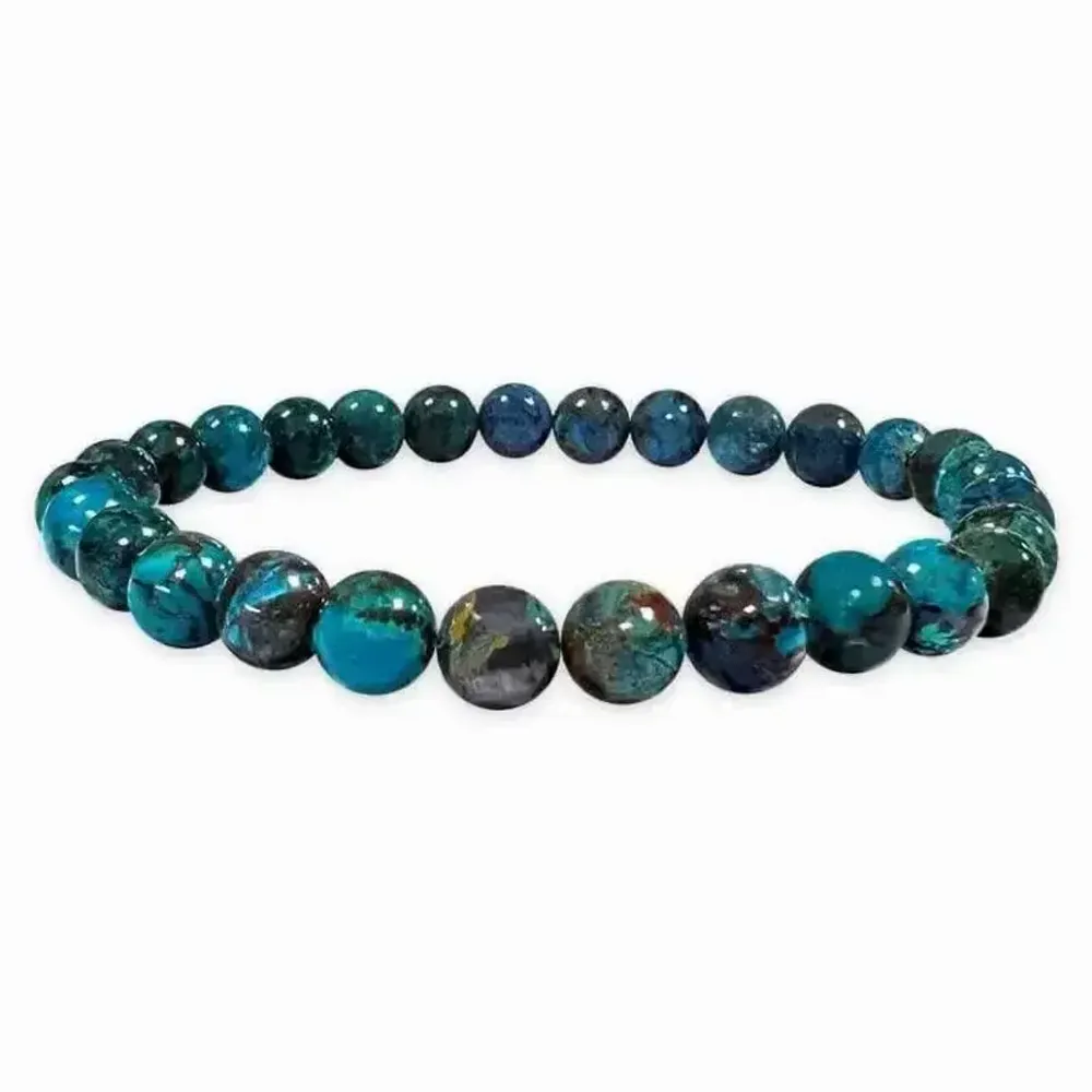 Bracelets - Bracelet Chrysocolla Türkiye AAAA beads 5-6mm - ARABESK