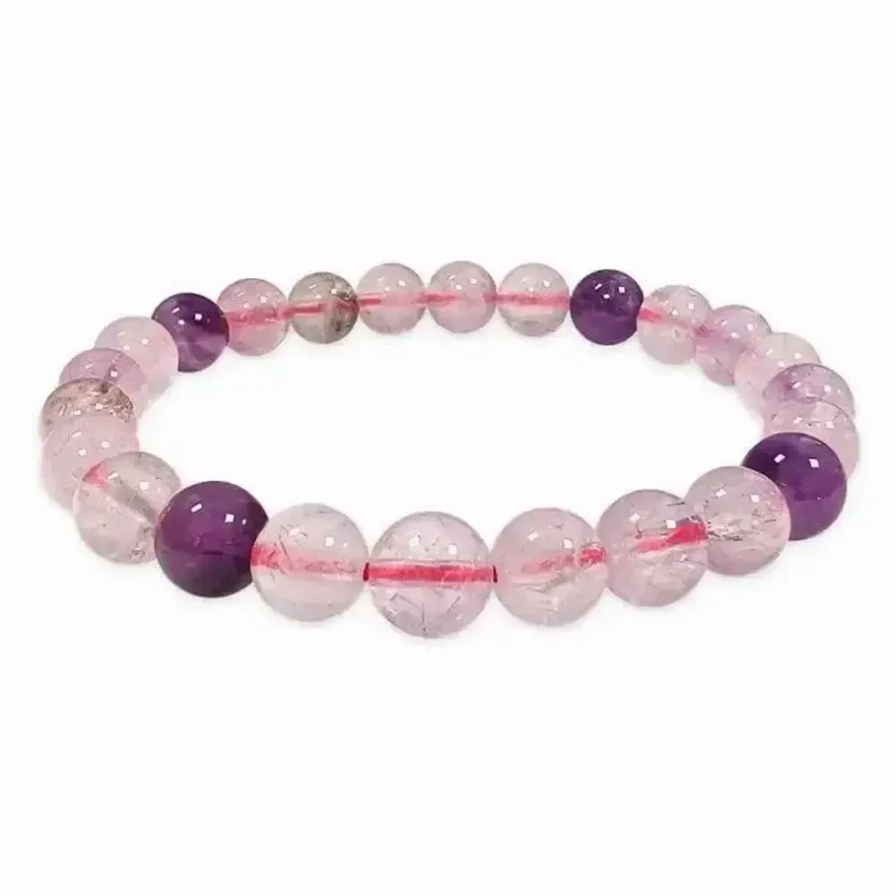 Bracelets - Super Seven A bracelet 8mm pearls - ARABESK