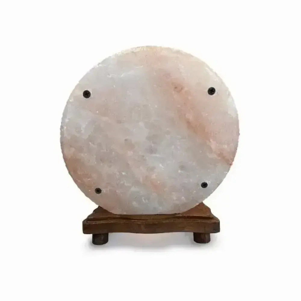 Wireless lamps - Himalayan salt lamp with exchangeable panel - ARABESK