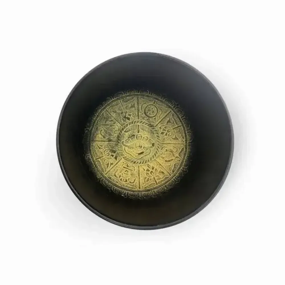 Tasses et mugs - Bol chantant tibétain en alluminium avec gravures - 18 cm - ARABESK