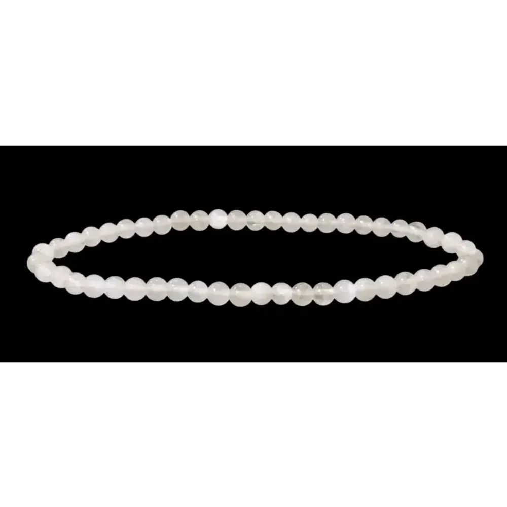 Bracelets - White Moonstone Bracelet A 4-5mm Beads - ARABESK