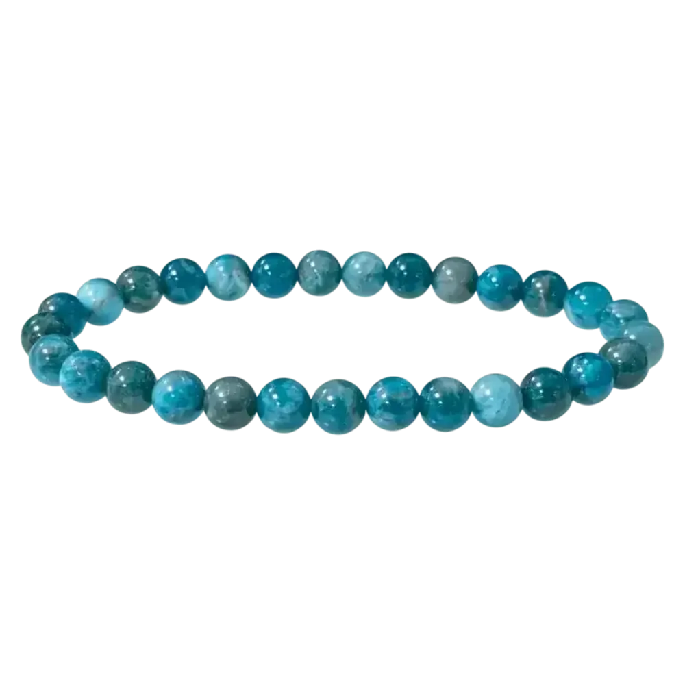 Bracelets - Bracelet Apatite Bleue A perles 6-7mm - ARABESK