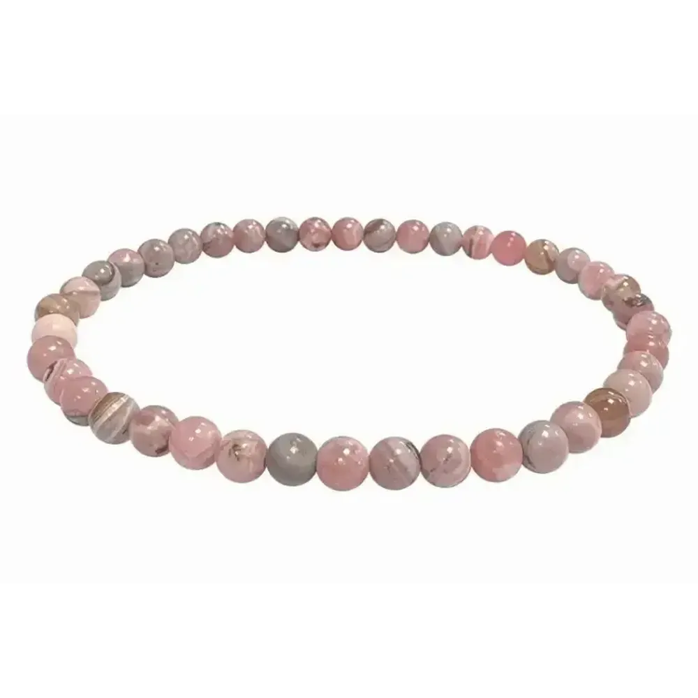Bracelets - Bracelet Rhodochrosite Argentine A perles 4-5mm - ARABESK