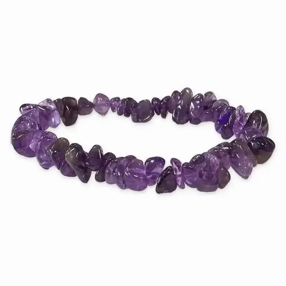 Bracelets - Bracelet Amethyste Uruguay AA chips 5-8mm 18cm - ARABESK