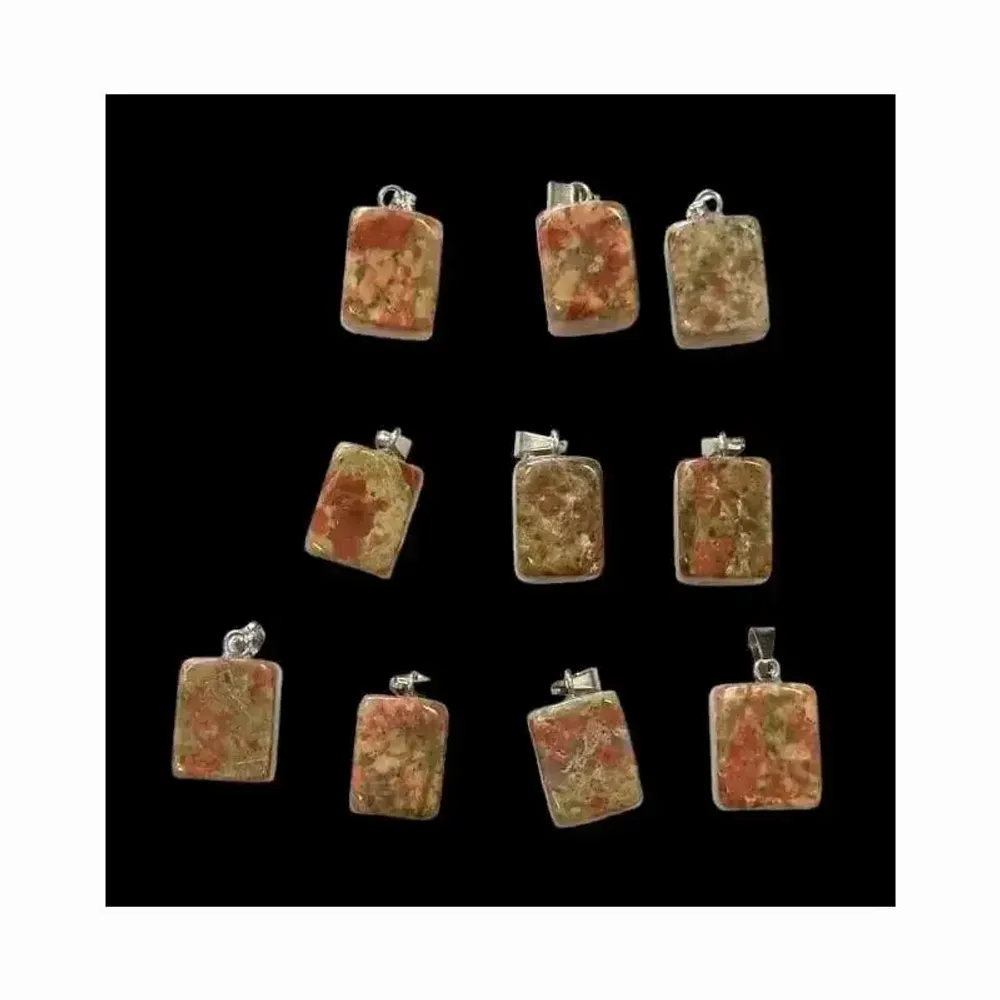 Bijoux - Pendentif Pierre Roulée Unakite A x10 - ARABESK