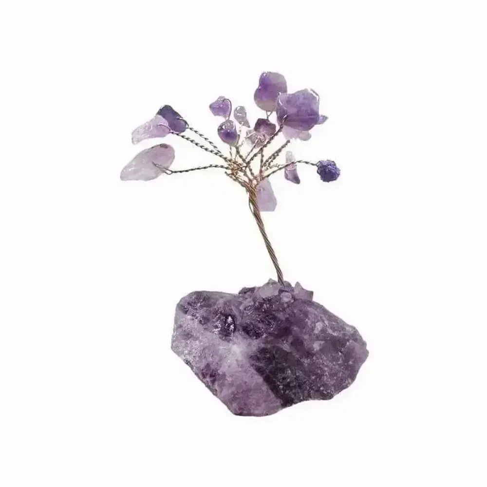 Bijoux - Arbre de Vie Amethyste sur Druse 8cm  - ARABESK