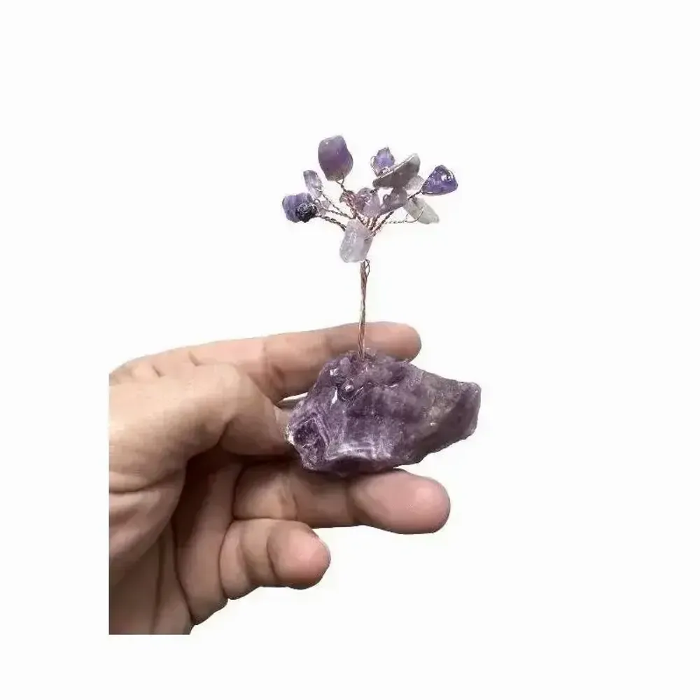 Bijoux - Arbre de Vie Amethyste sur Druse 8cm  - ARABESK