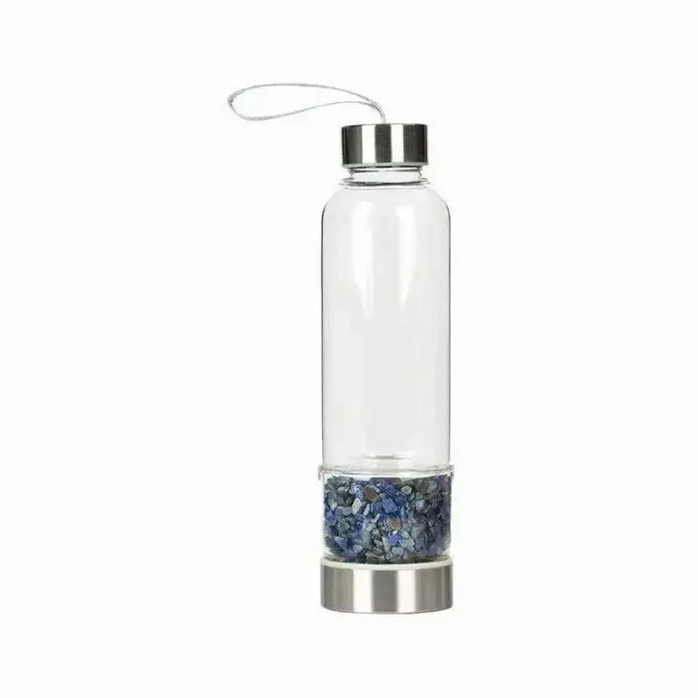 Bijoux - Bouteille avec cristaux Lapis Lazuli - ARABESK