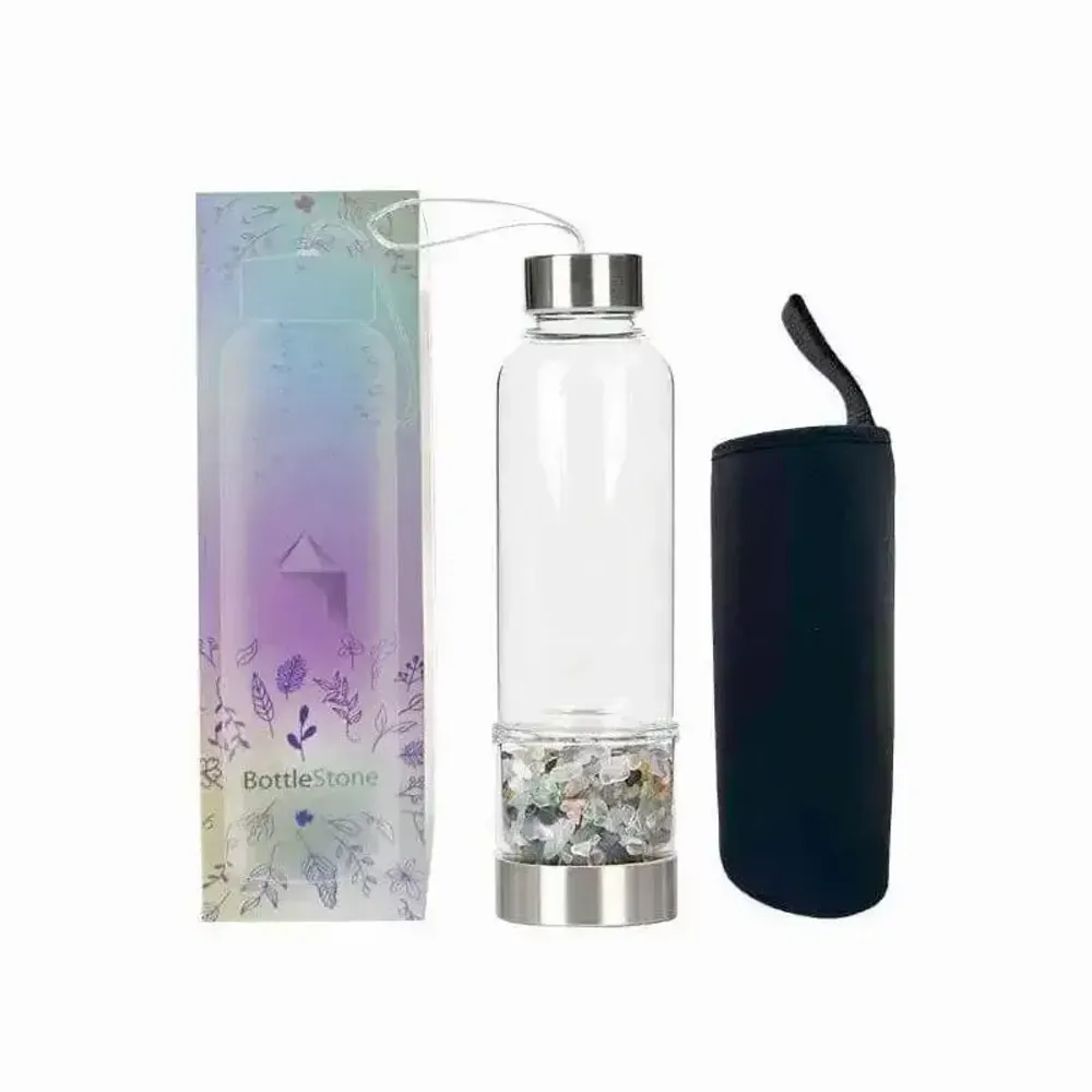 Bijoux - Bouteille avec cristaux Fluorite - ARABESK