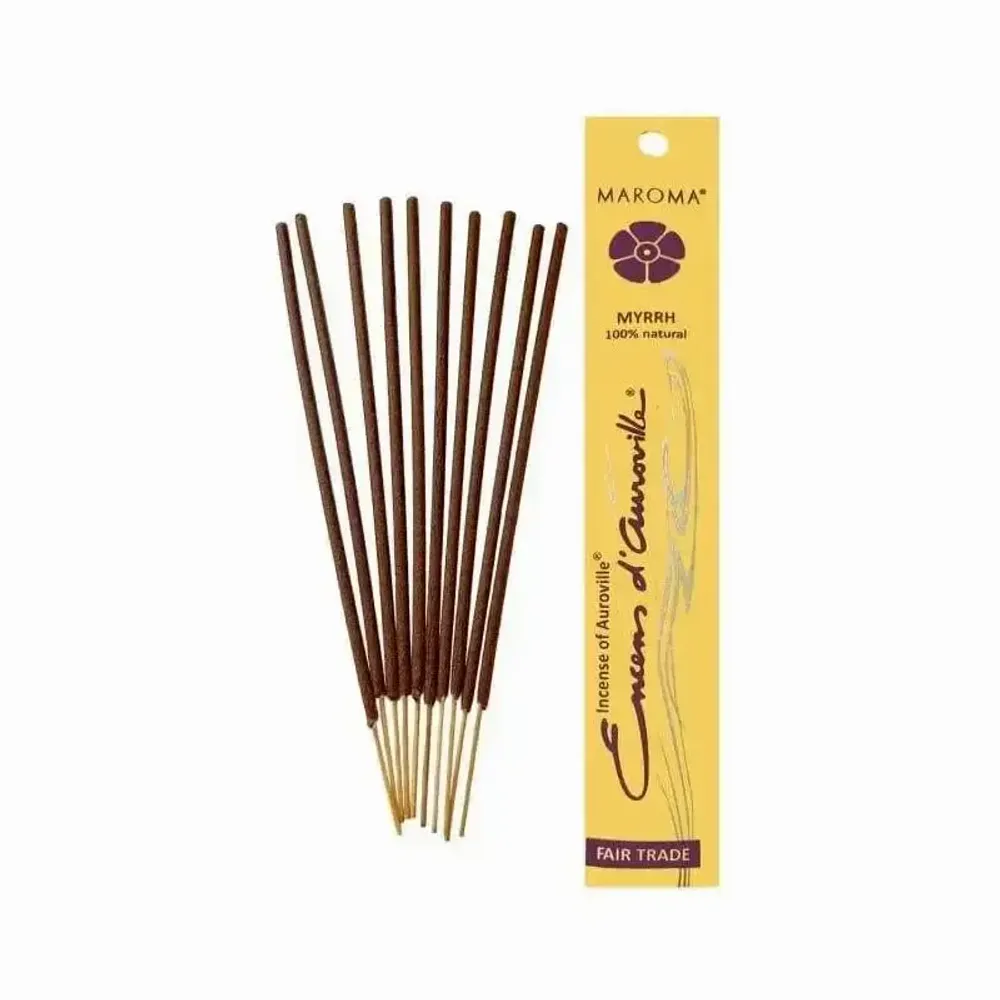 Scents - Auroville Myrrh Incense 5x 10 Sticks - ARABESK