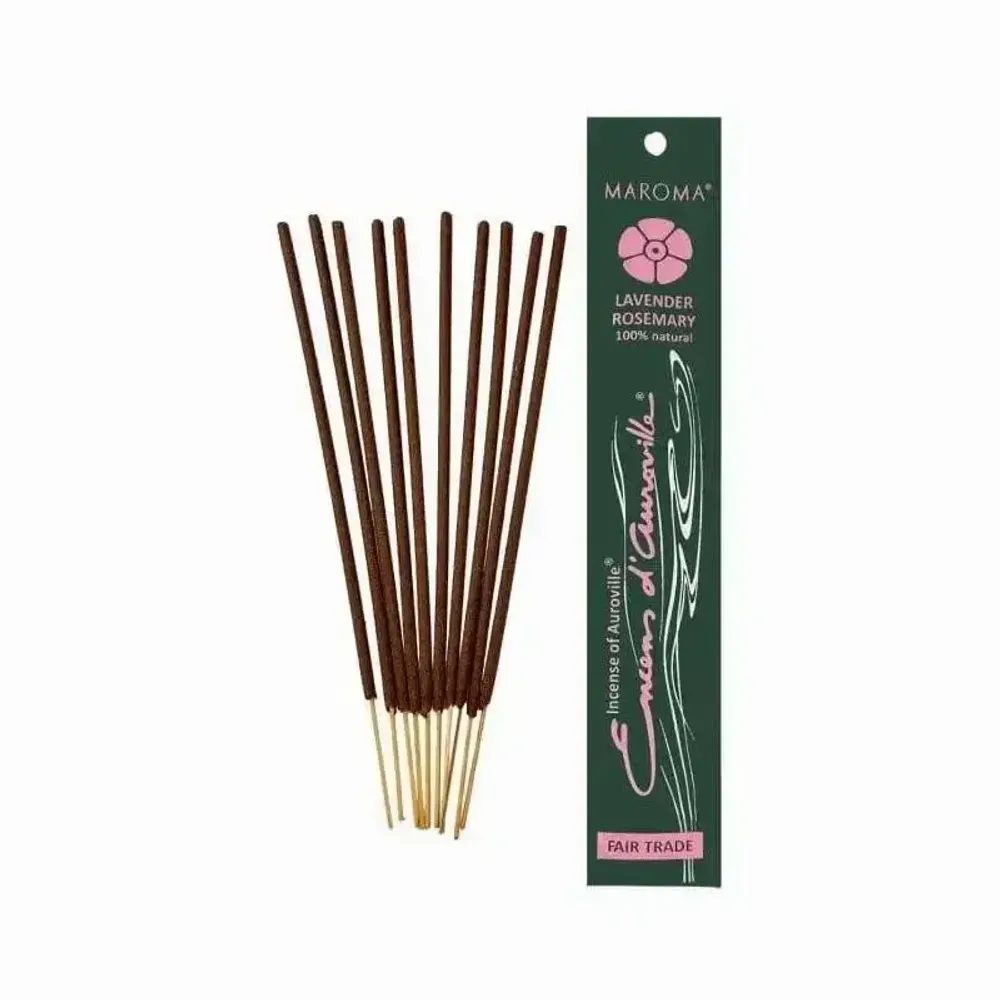 Senteurs - Encens d'Auroville Lavande Romarin 5x 10 Sticks - ARABESK