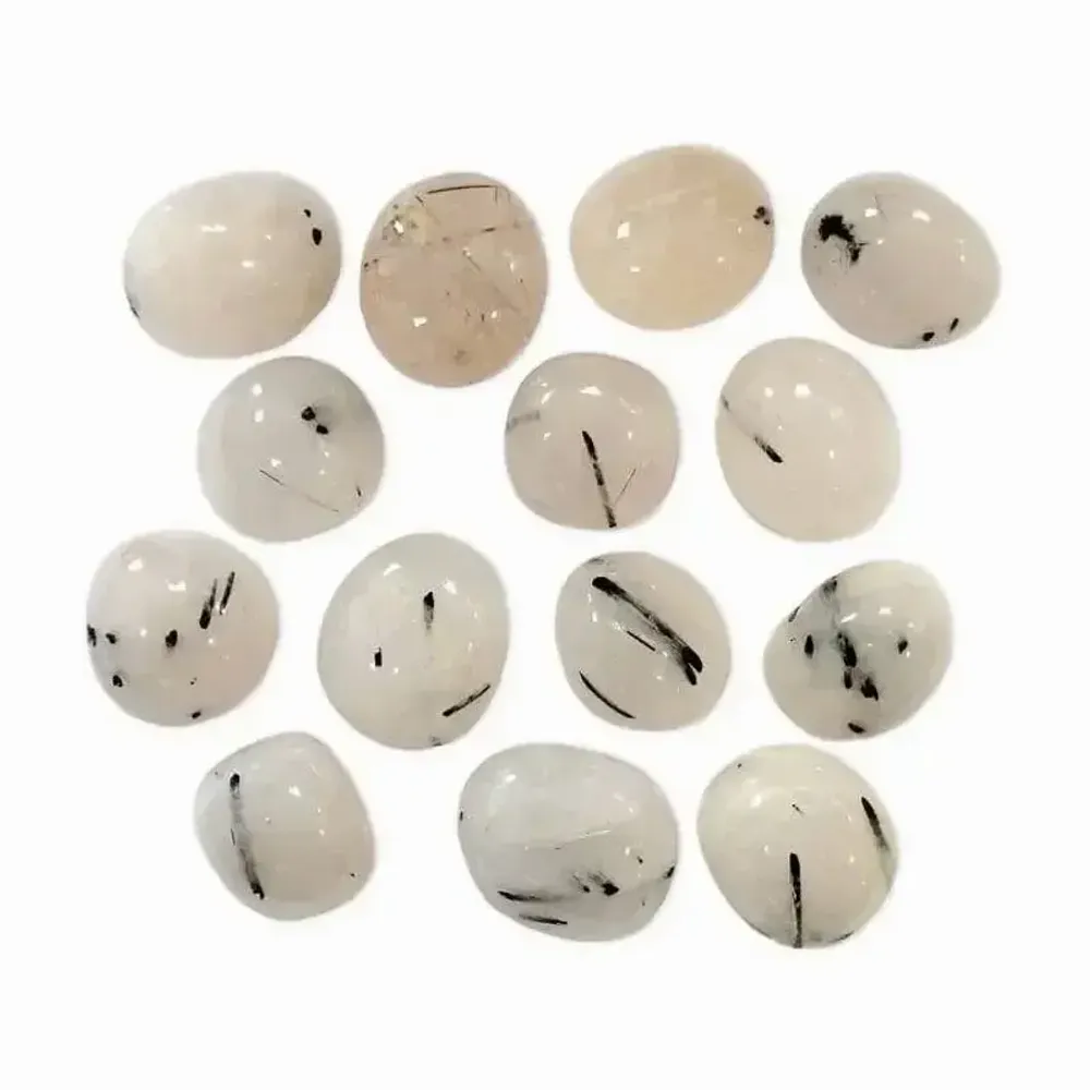 Jewelry - Brazilian rock crystal and Tourmaline A tumbled stones 250g - ARABESK