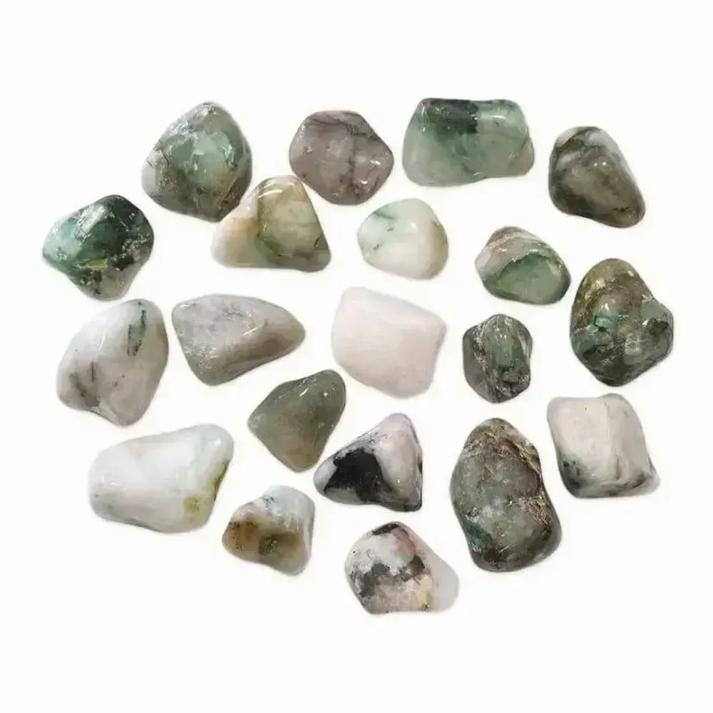 Bijoux - Dioptase sur Quartz AB pierres roulées 250g - ARABESK