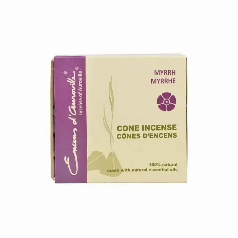Senteurs - Encens d'Auroville Myrrhe 5x10 Cônes - ARABESK