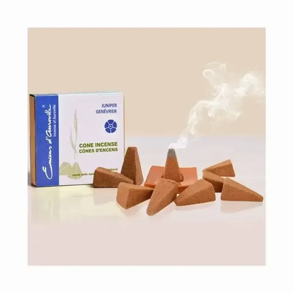 Scents - Auroville Incense Juniper 5x10 Cones - ARABESK