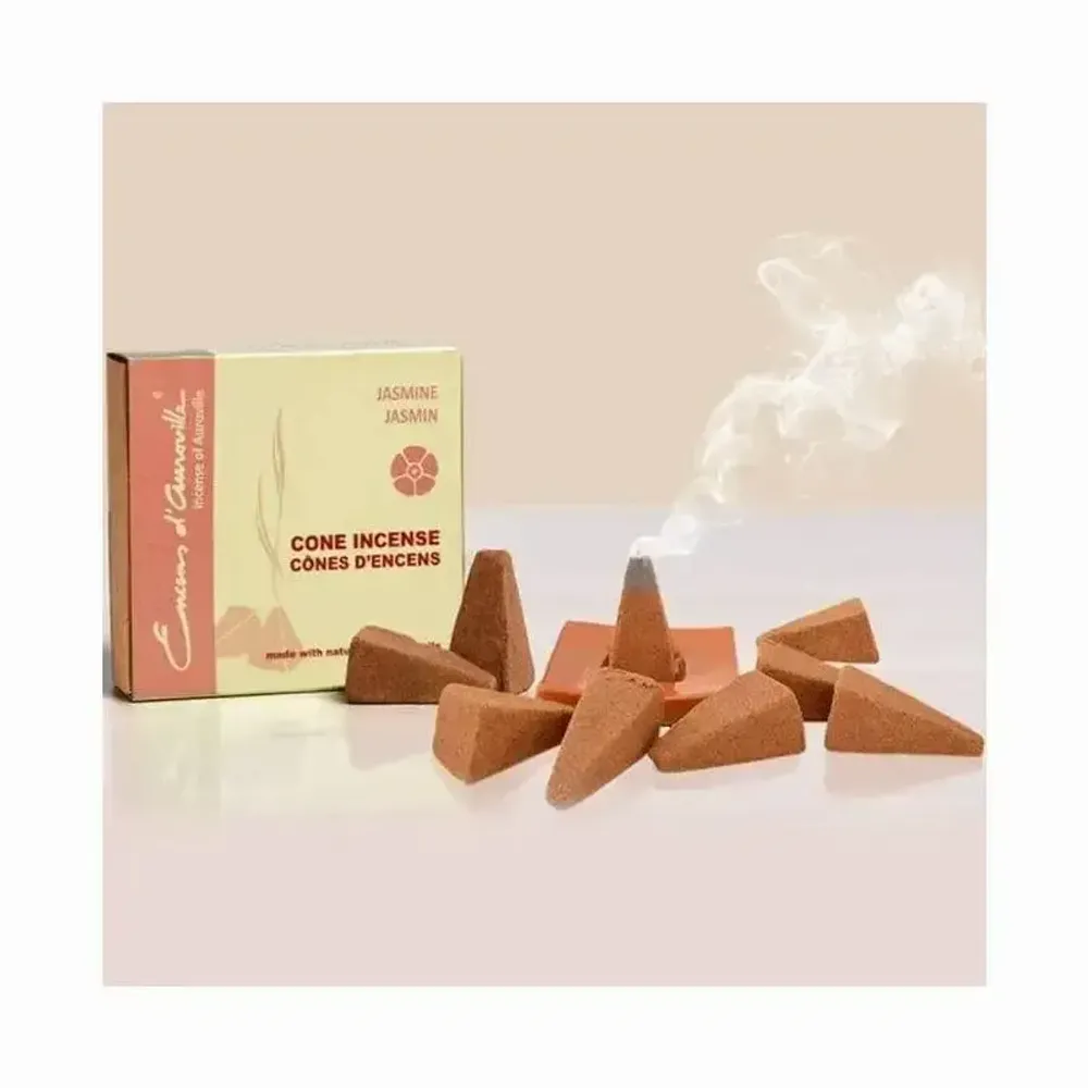 Scents - Auroville Jasmine Incense 5x10 Cones - ARABESK