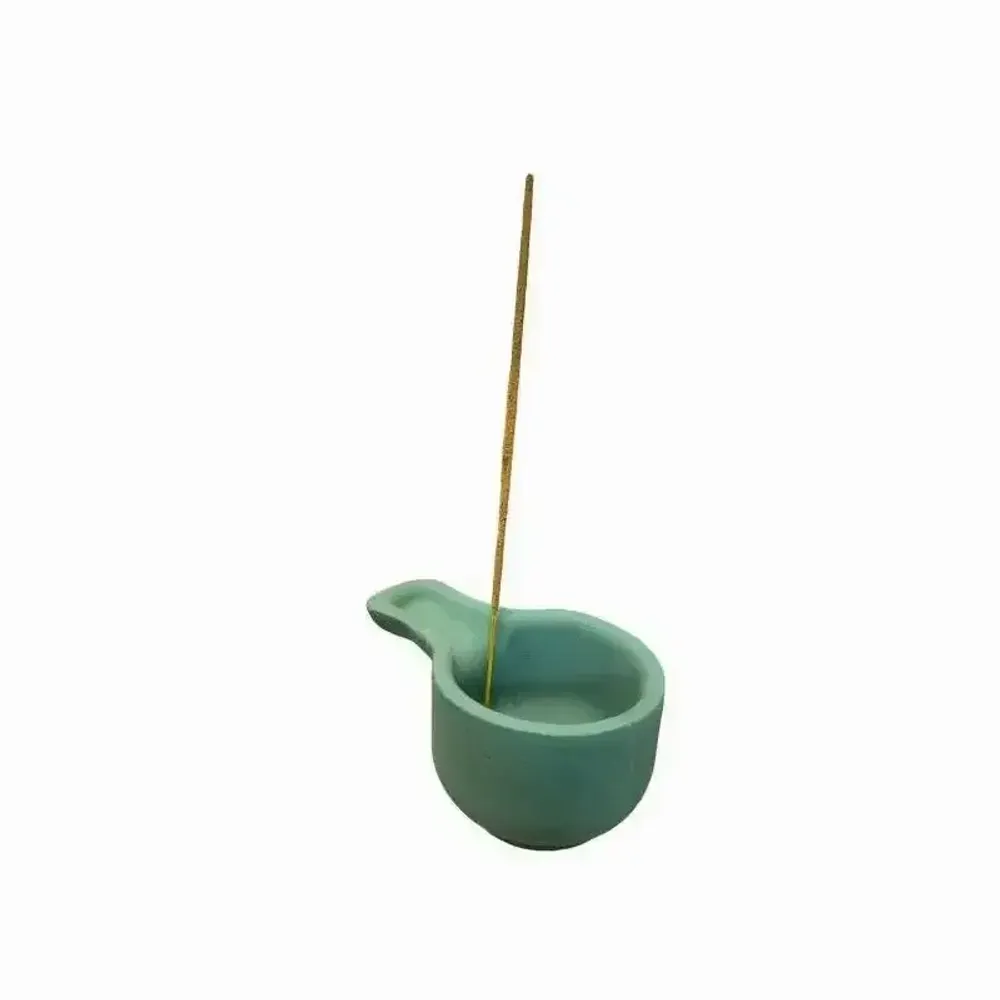 Scents - Handmade terracotta burner Duck Green - ARABESK