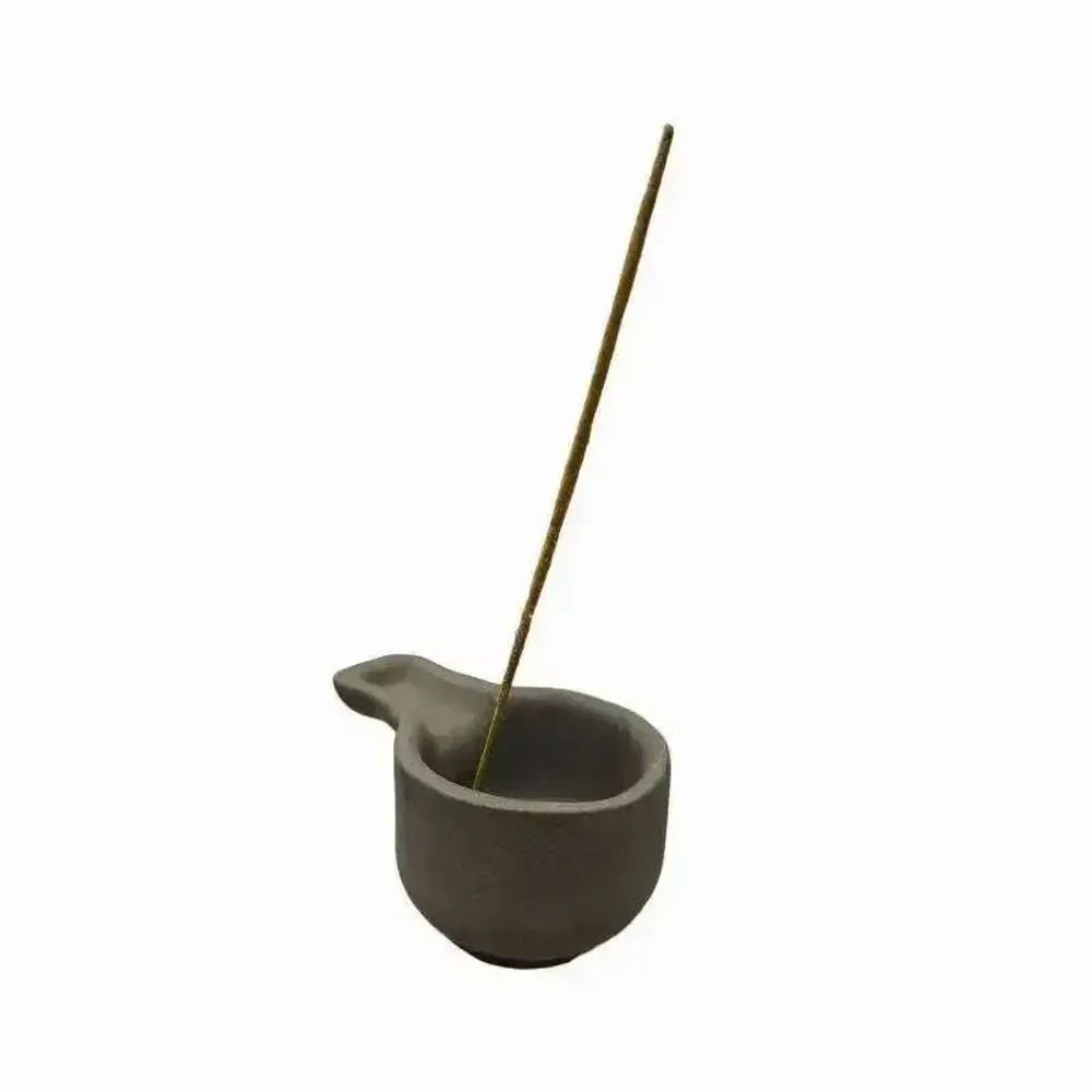 Scents - Handmade terracotta burner Black - ARABESK