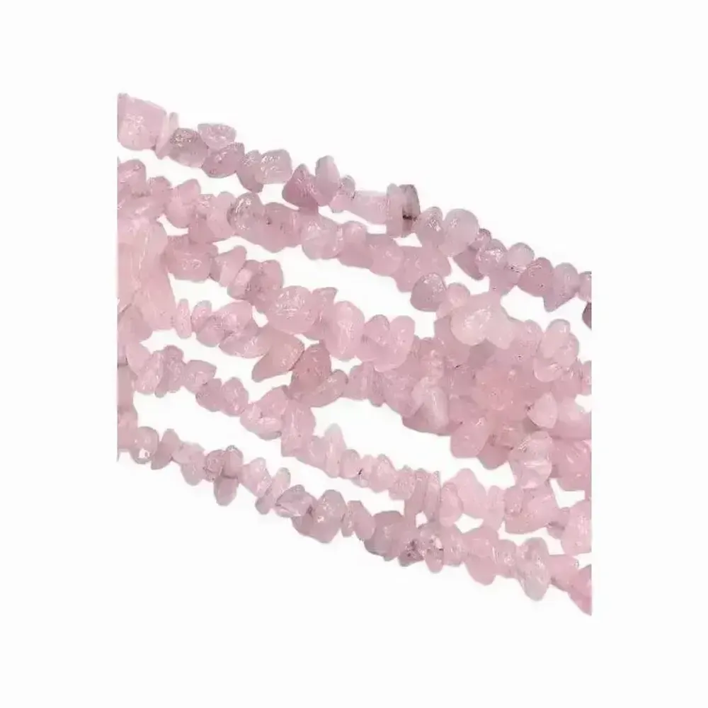Bijoux - Quartz Rose A chips 5-8mm sur fil 80cm - ARABESK