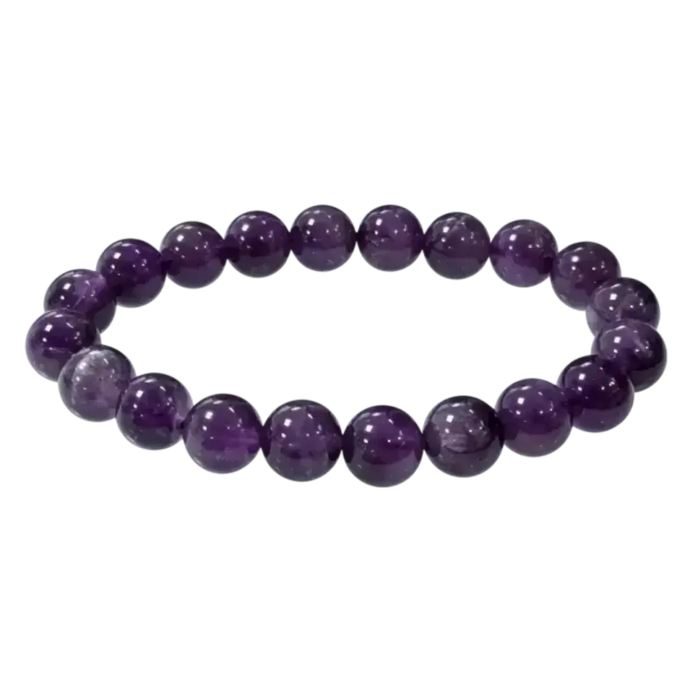 Bracelets - Amethyst A 10mm pearls bracelet - ARABESK