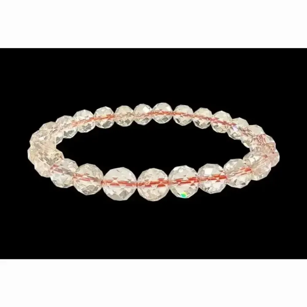 Bracelets - Bracelet Citrine Naturelle Facettée AA perles 7-8mm - ARABESK