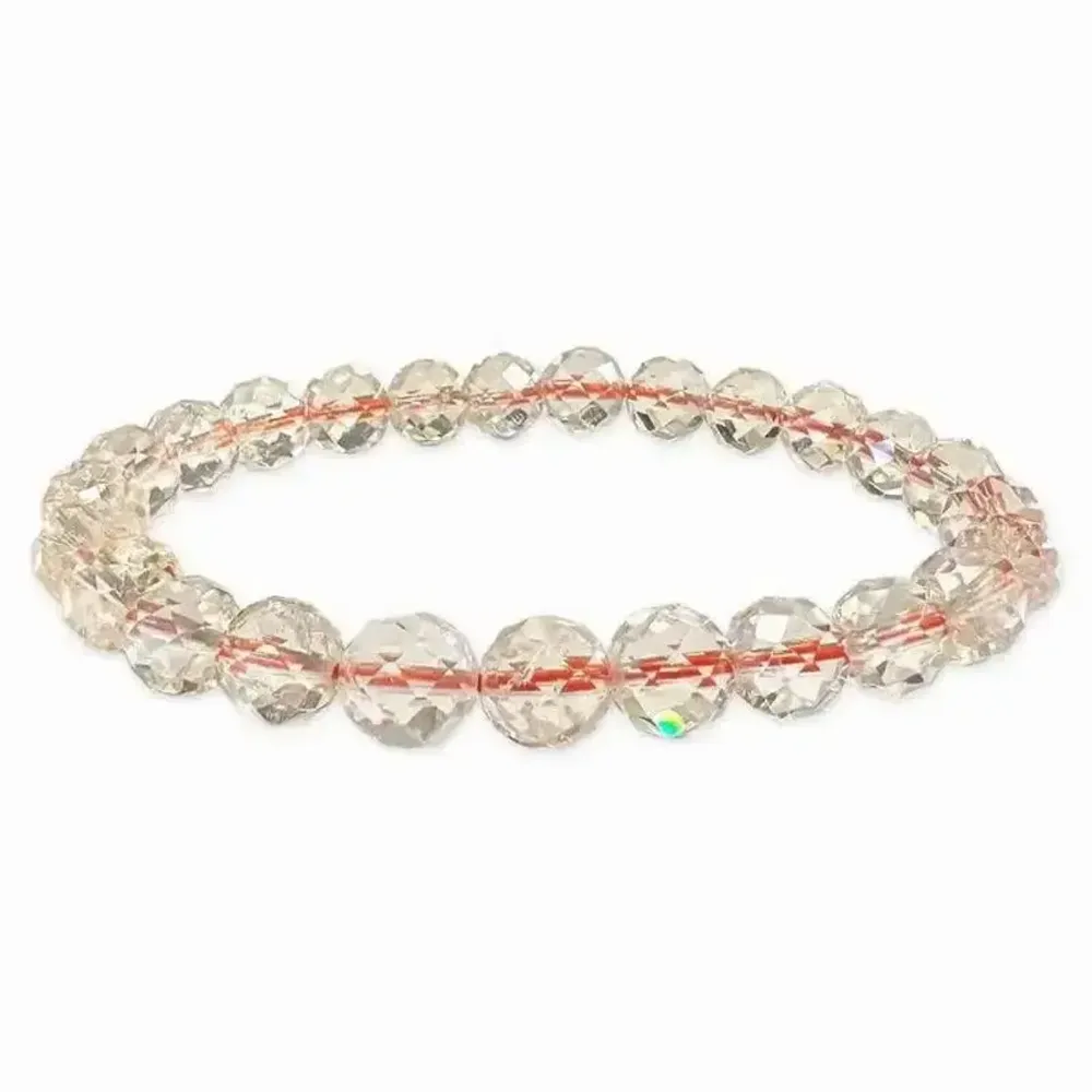 Bracelets - Bracelet Citrine Naturelle Facettée AA perles 7-8mm - ARABESK