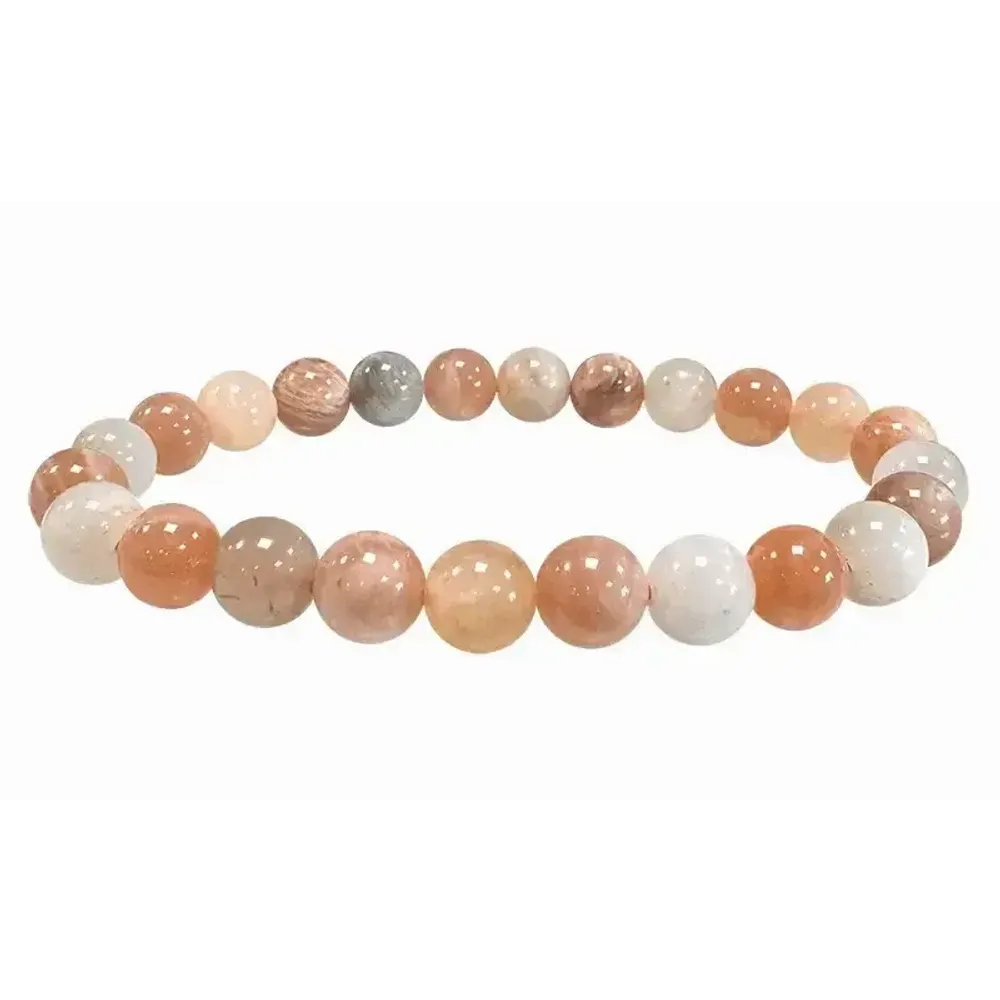 Bracelets - Multicolor Moonstone Bracelet A beads 8-8.5mm - ARABESK