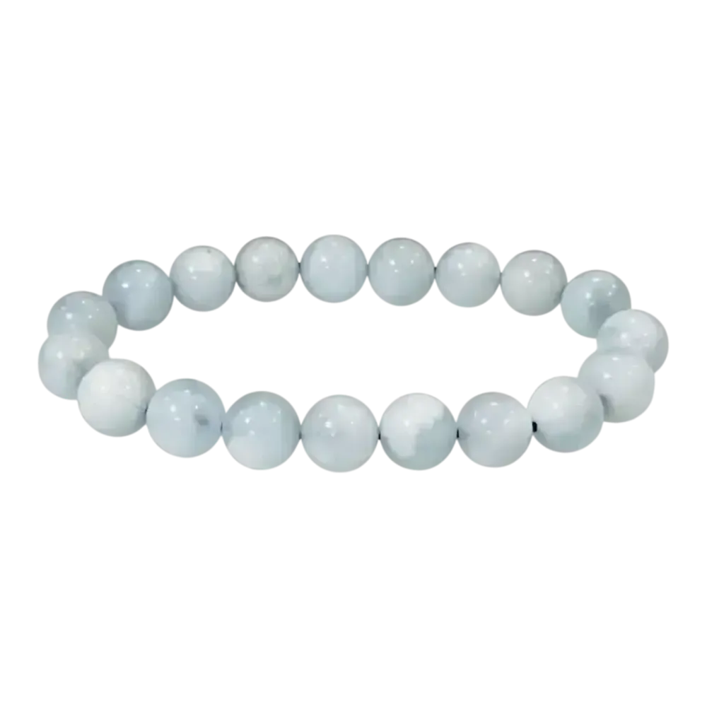 Bracelets - Aquamarine A beads bracelet 9-10mm - ARABESK