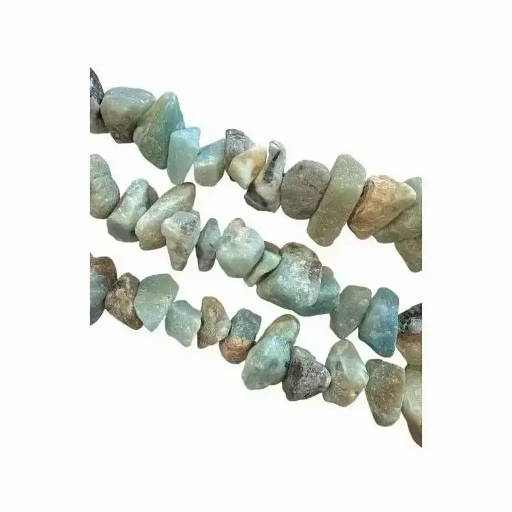 Jewelry - Amazonite A Rough Stones 13-20mm on a 40cm thread - ARABESK