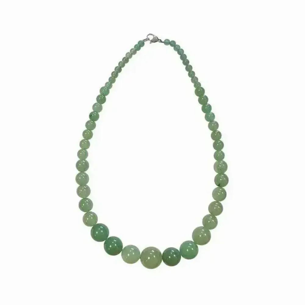Bijoux - Aventurine Verte A Collier Chute Perles 6-14mm 45cm - ARABESK