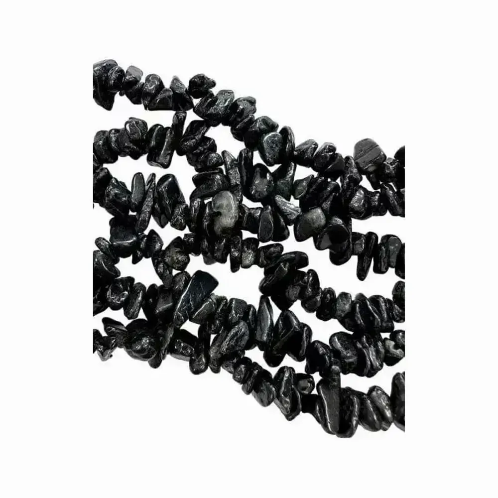 Jewelry - Black Tourmaline Chips 3-8mm on a 80cm thread - ARABESK