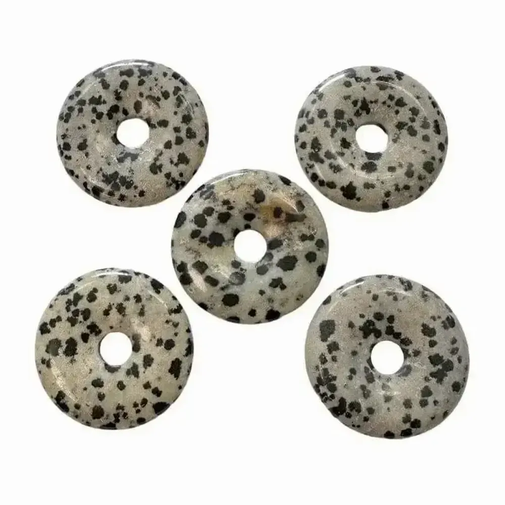 Bijoux - Donut Jaspe Dalmatien 3cm x5 - ARABESK