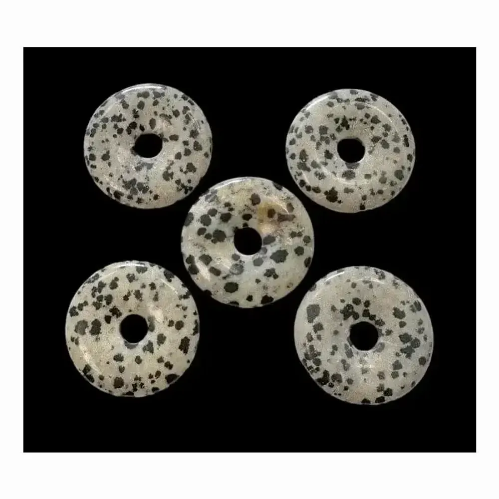 Bijoux - Donut Jaspe Dalmatien 3cm x5 - ARABESK