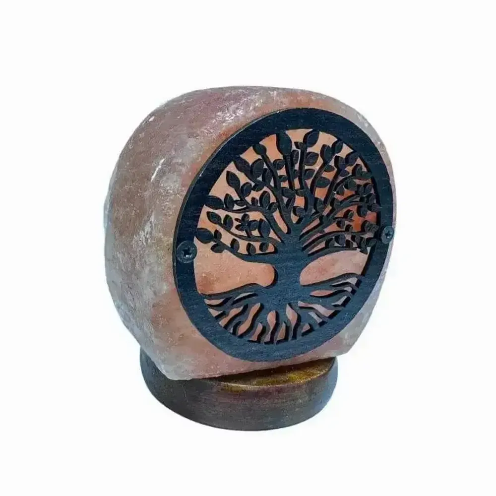 Wireless lamps - Himalayan salt lamp usb tree of life 11cm - ARABESK