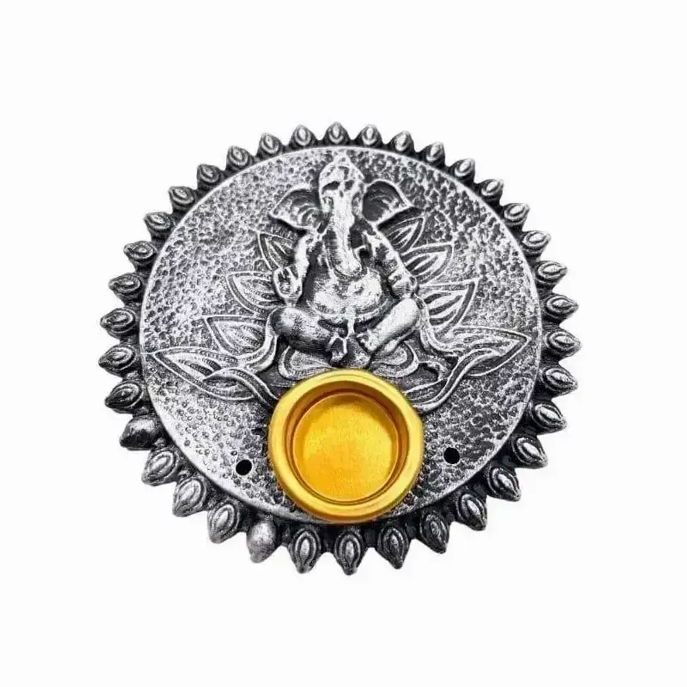 Senteurs - 6 x Portes encens Ganesh gris 9cm - ARABESK