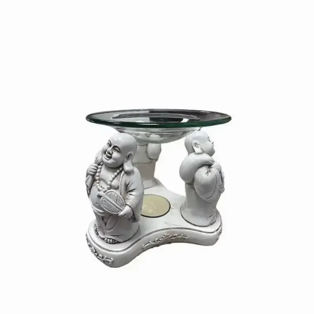 Scents - White burner 3 happy buddha 12cm - ARABESK
