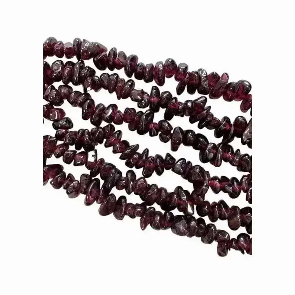Jewelry - Red garnet A chips 3-8mm on a 80cm thread - ARABESK