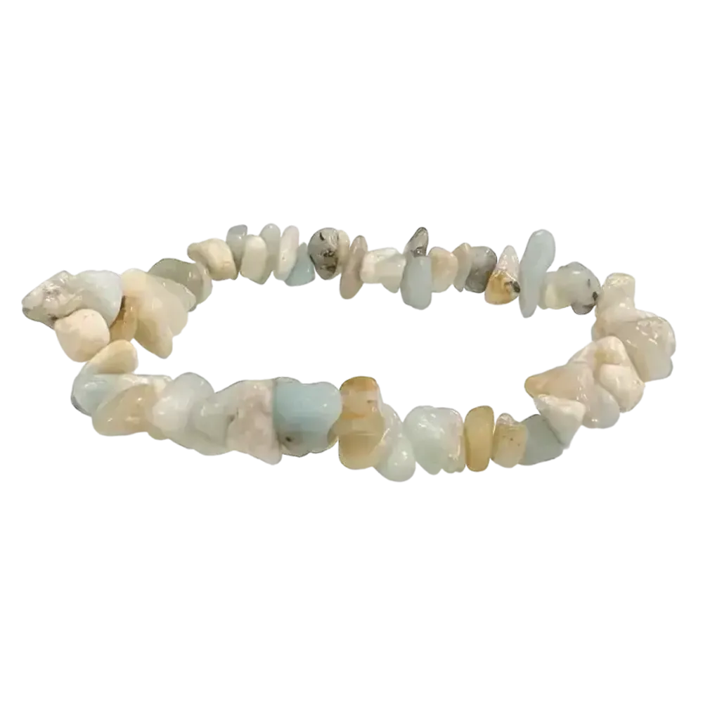 Bracelets - Bracelet Amazonite Multicolor chips 5-8mm 18cm - ARABESK