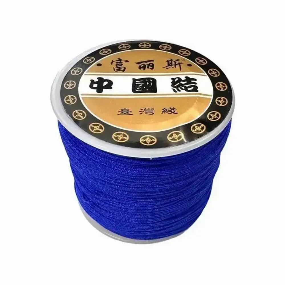 Bijoux - Fil Cordon Polyester Bleu 0.8mm 100 mètres - ARABESK