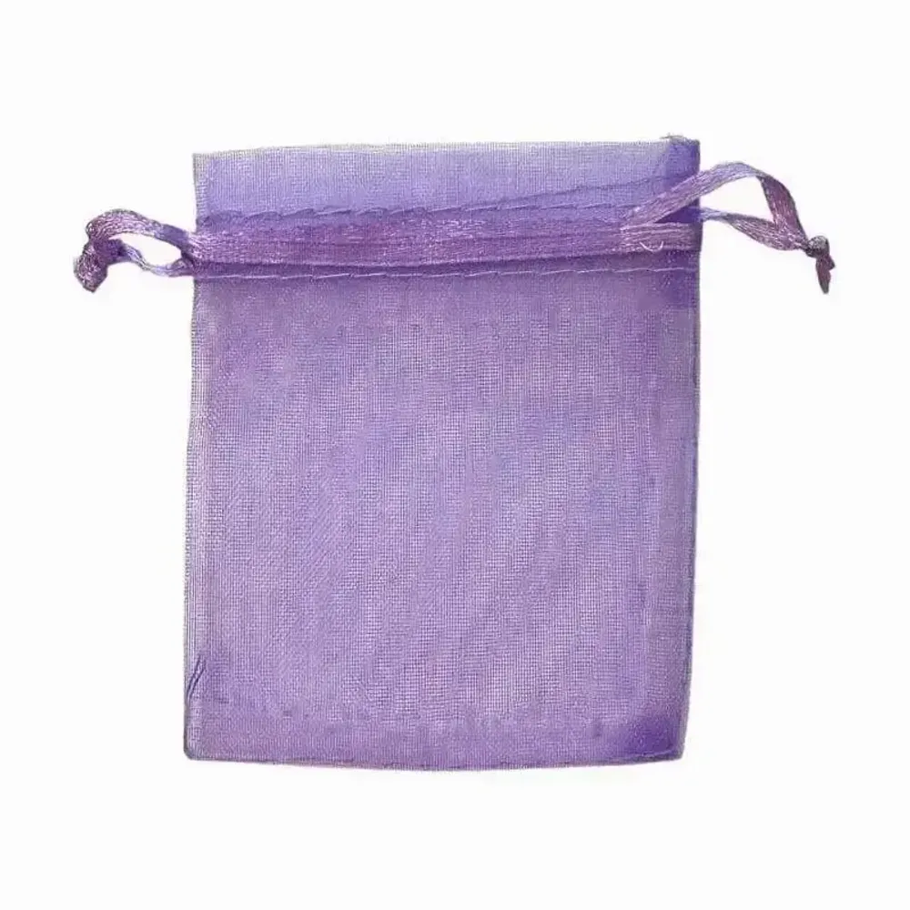 Bijoux - Sacs en Organza 7x9cm Violet Clair (Lot de 100 pièces) - ARABESK