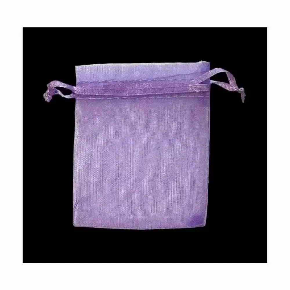 Bijoux - Sacs en Organza 7x9cm Violet Clair (Lot de 100 pièces) - ARABESK