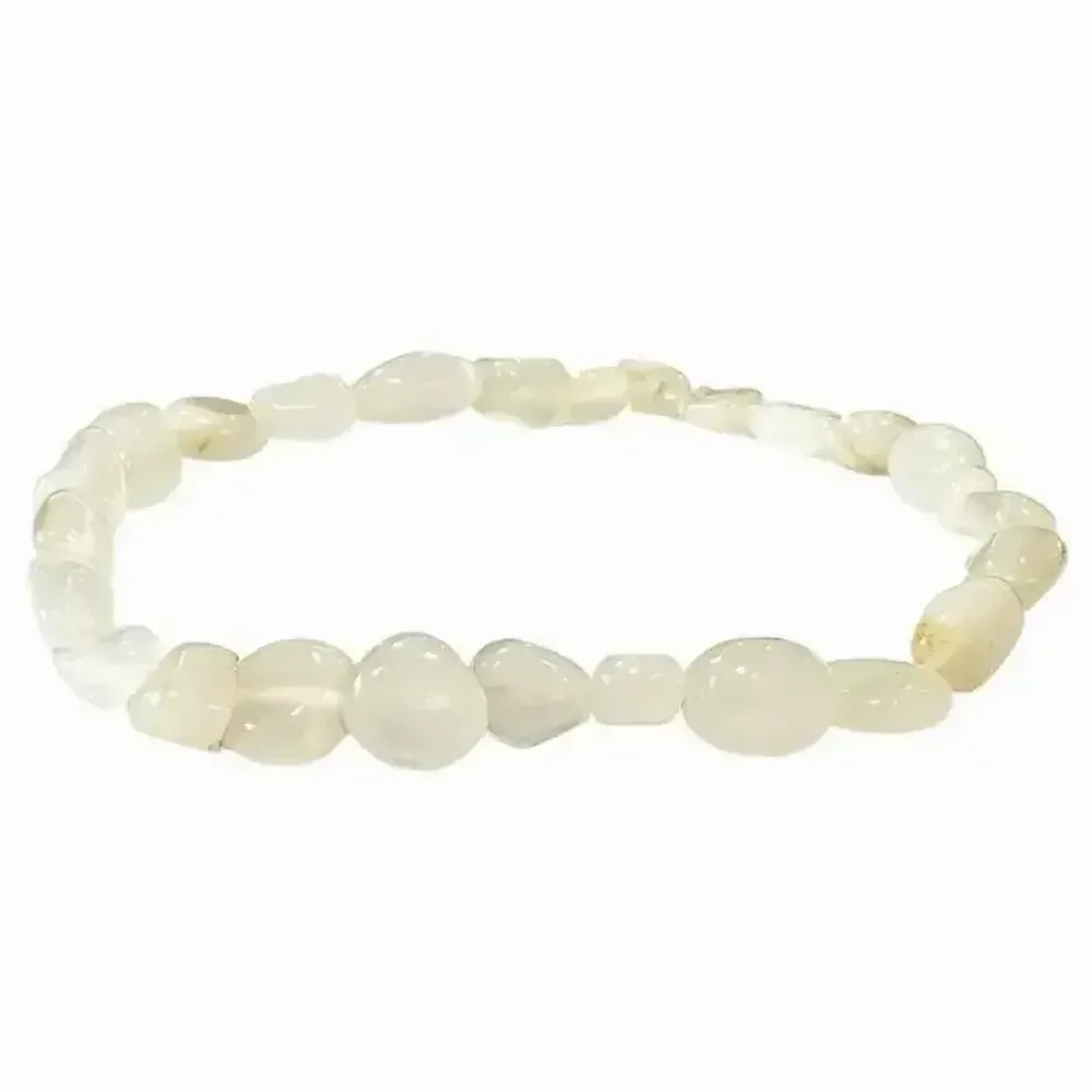 Bracelets - Beige Moonstone A Bracelet Rolled Stones - ARABESK