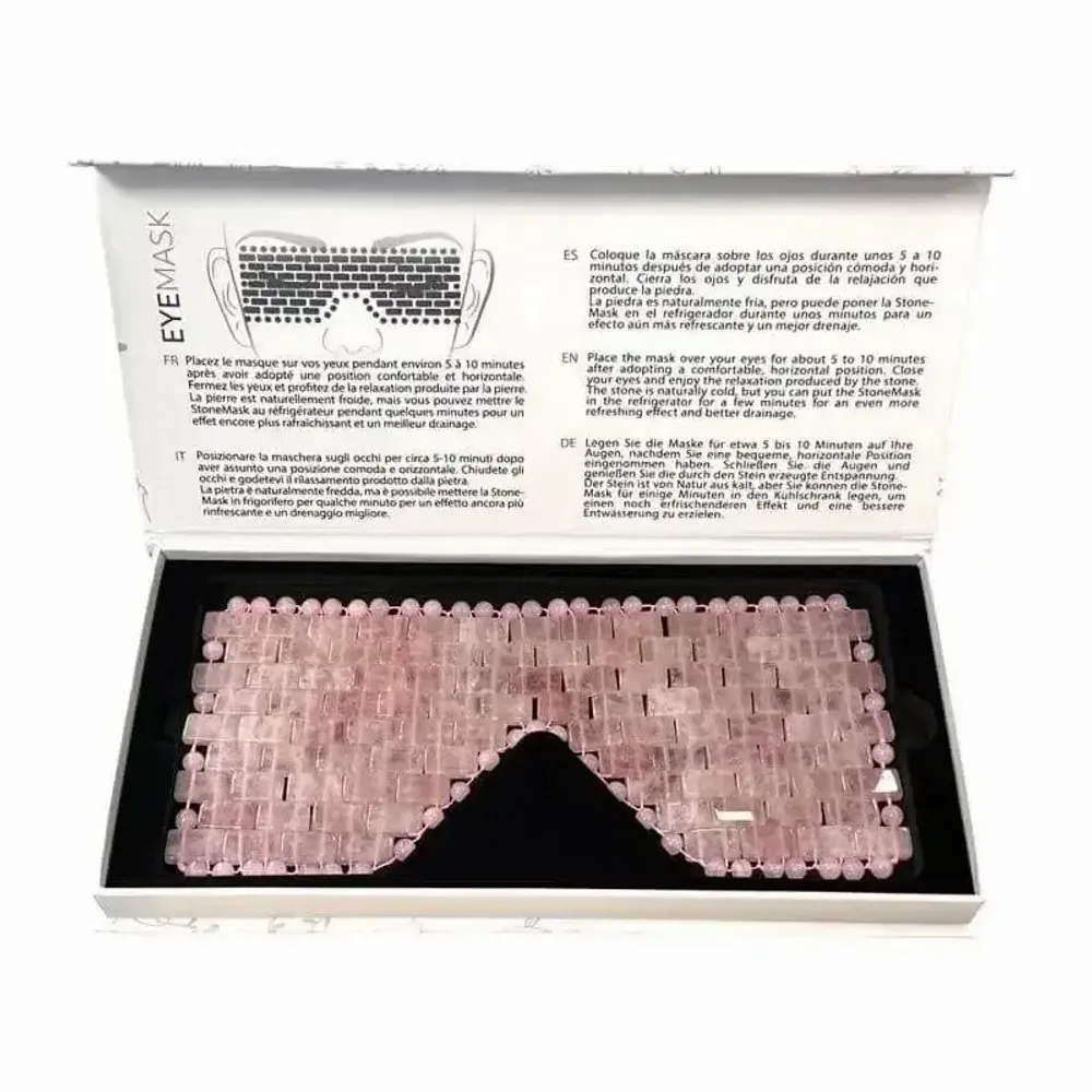 Jewelry - Brazilian Rose Quartz A Eye Mask - ARABESK